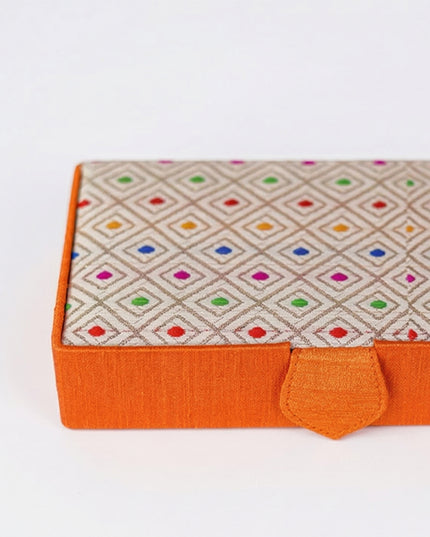 Jewel box rectangle with Colourful Dots - W4225