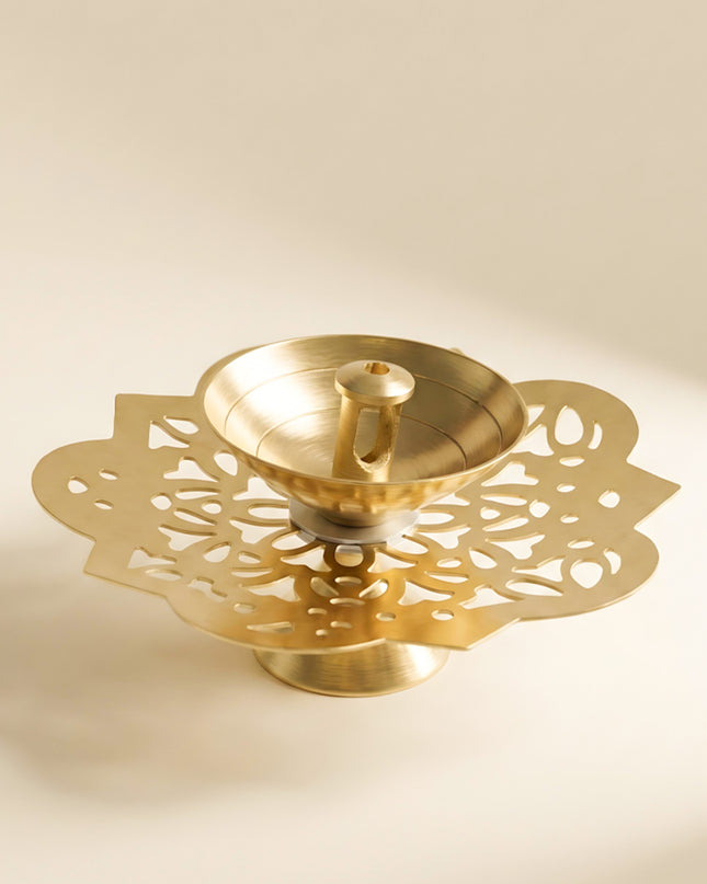 Brass Flower Shaped Diya - WBG0042