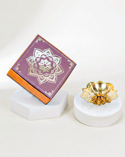 Brass Flower Shaped Diya - WBG0042