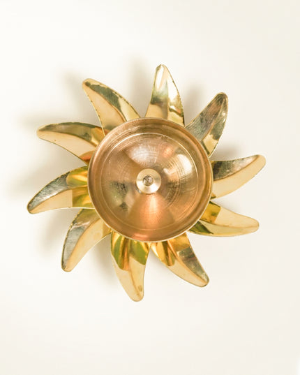 Brass Sun Shaped Diya - WBG0047