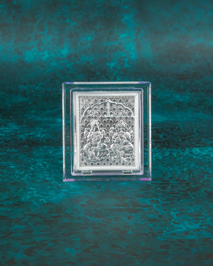 Photoframe with stand Silver Plated - Small - Lakshmi Ganesh - WBG0052-6