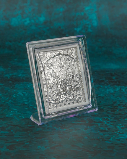 Photoframe with stand Silver Plated - Small - Lakshmi Ganesh - WBG0052-6