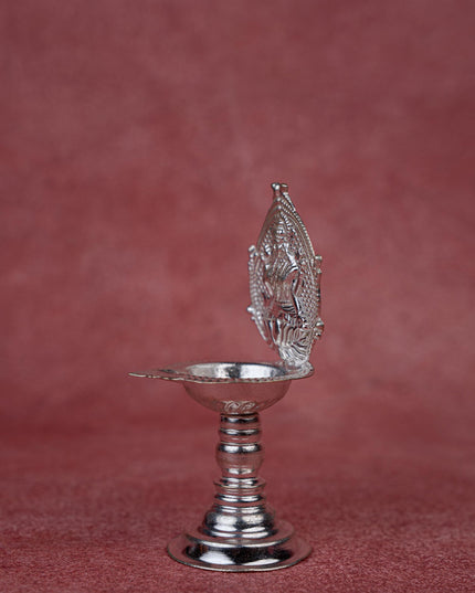 German Silver Diya with Kuthuvilakku Stand - WBG0066