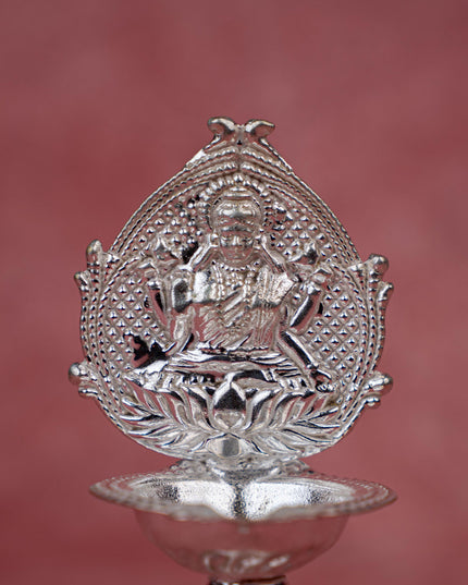 German Silver Diya with Kuthuvilakku Stand - WBG0066