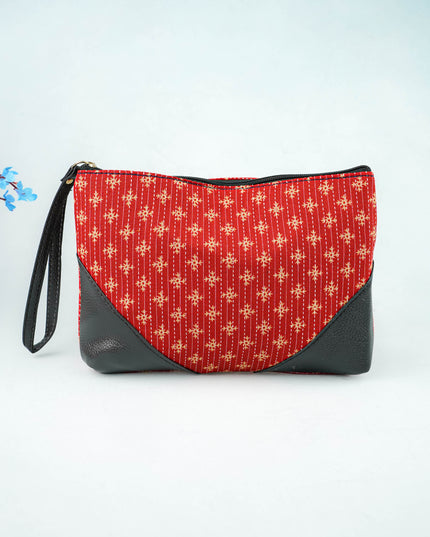 Ikkat Zipper Pouch - WBG0101