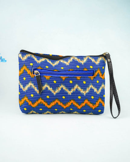 Ikkat Zipper Pouch - WBG0101