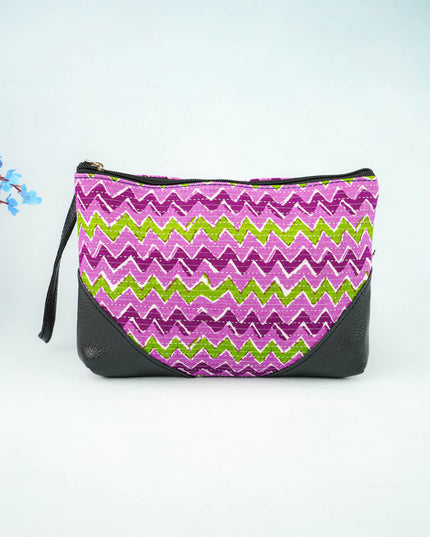 Ikkat Zipper Pouch - WBG0101
