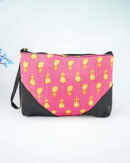 Ikkat Zipper Pouch - WBG0101