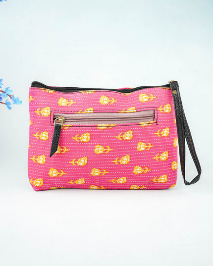 Ikkat Zipper Pouch - WBG0101