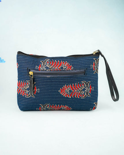 Ikkat Zipper Pouch - WBG0101