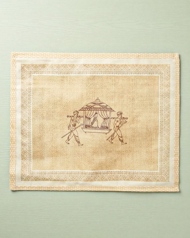 Single Saree Cover with Palanquin Print - WBG0181