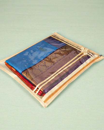 Single Saree Cover with Palanquin Print - WBG0181