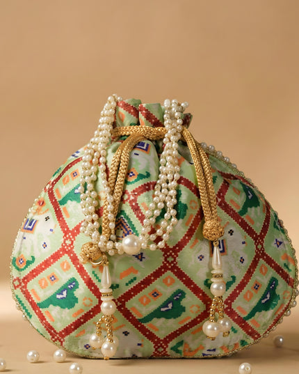 Potli bag with Patola Design - WBG0308