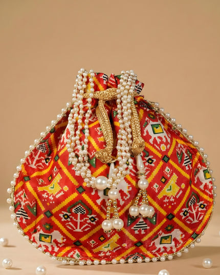 Potli bag with Patola Design - WBG0308