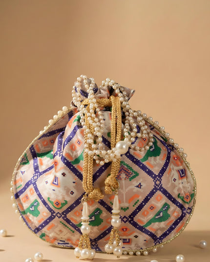 Potli bag with Patola Design - WBG0308
