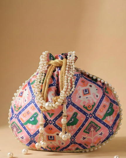 Potli bag with Patola Design - WBG0308