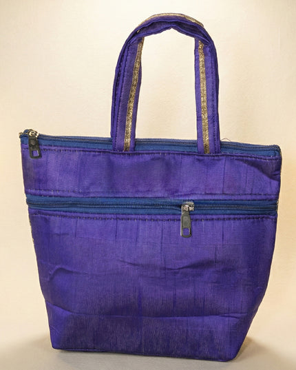 Handbag with Golden Floral Printed Design - WBG0319