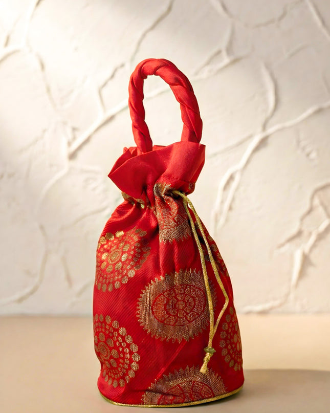 Potli Bag with Golden prints - WBG0350