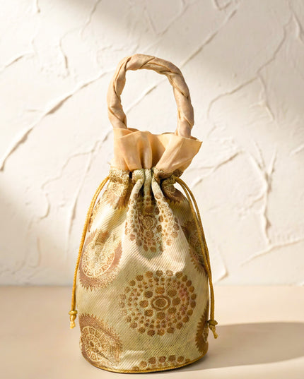 Potli Bag with Golden prints - WBG0350