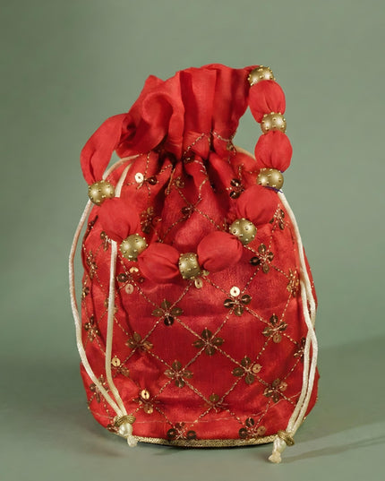 Potli Bag with Chamki Work - WBG0423
