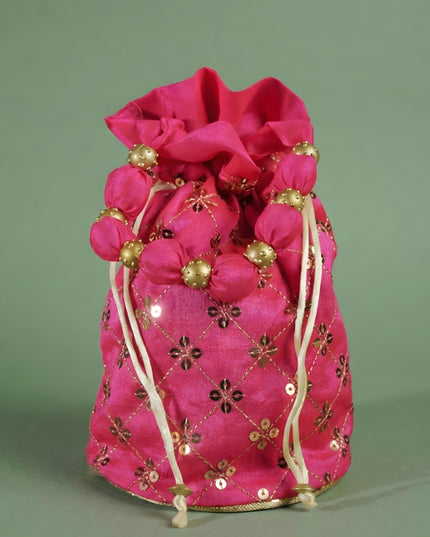 Potli Bag with Chamki Work - WBG0423