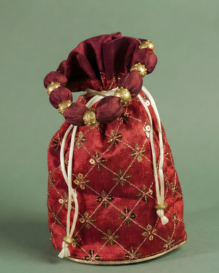 Potli Bag with Chamki Work - WBG0423