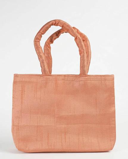 Printed Raw silk Hand Bag - WBG0439