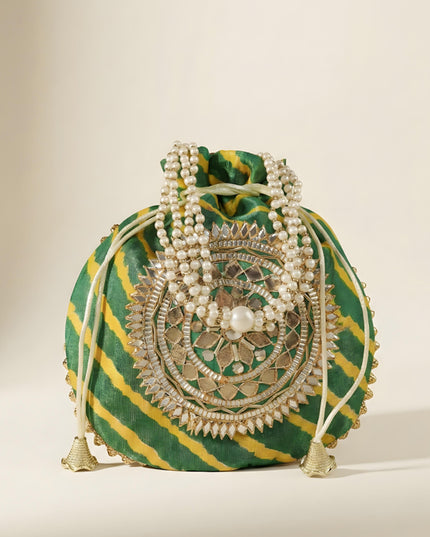 Potli Bag with Bandani Design - WBG0444