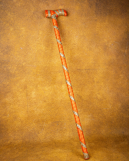 Orange & White Color Kasi Yatra Set - WBG0470-12