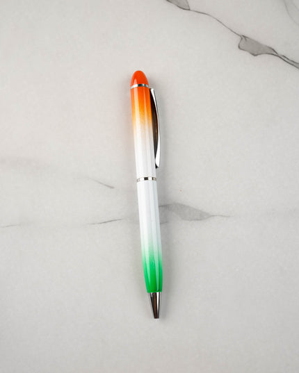 Roller Ball Point Pen - Tri Colour with Flag - WBG0515