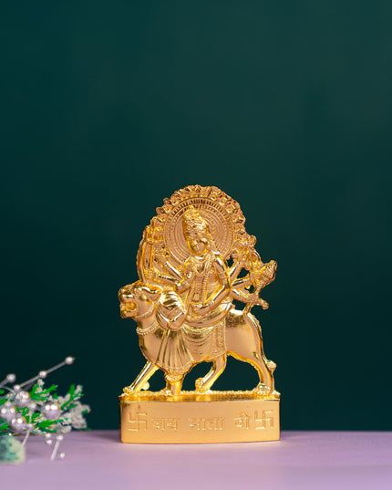 Zinc Alloy Durga Murthi - Gold Finish - WBG0630-4