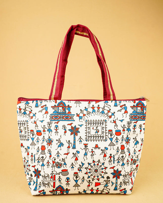 Warli Printed Handbags - WBG0680-2