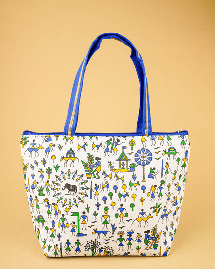 Warli Printed Handbags - WBG0680-2