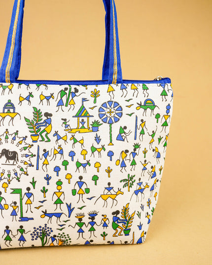 Warli Printed Handbags - WBG0680-2