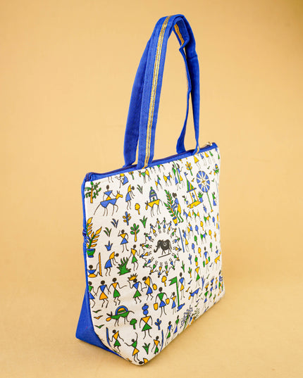 Warli Printed Handbags - WBG0680-2