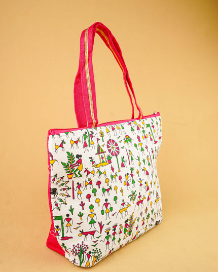 Warli Printed Handbags - WBG0680-2