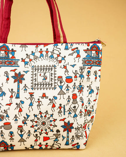 Warli Printed Handbags - WBG0680-2