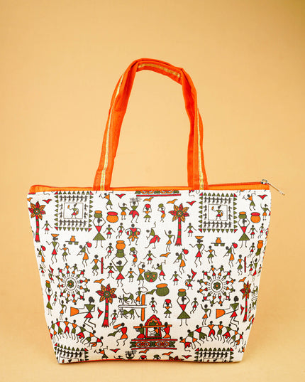 Warli Printed Handbags - WBG0680-2