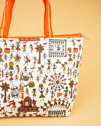 Warli Printed Handbags - WBG0680-2