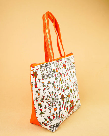 Warli Printed Handbags - WBG0680-2
