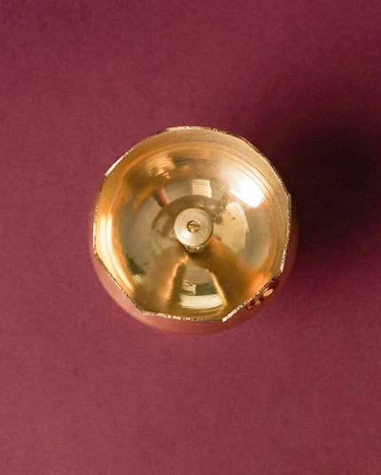 Brass Flower Diya with Stand - WBG0769
