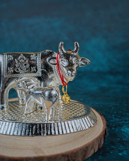 Silver Plated Cow and Calf - WBG0773