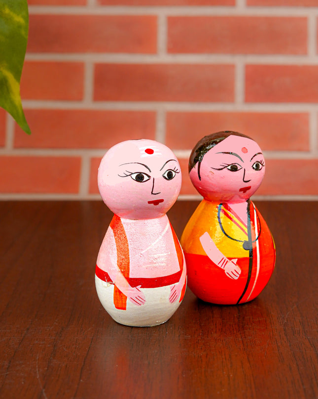 Pandit Couple - Channapatna Toy - WBG0791