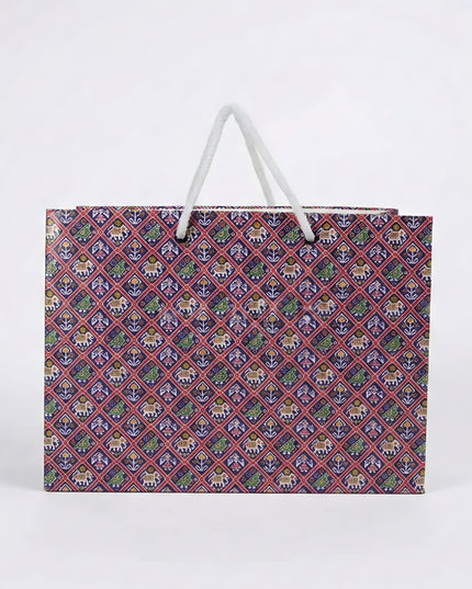 Multi Designed Paper Bags - Brocade Print - WBG0914-3