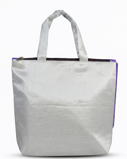 Raw Silk Hand Bag with Purse - WBG1008
