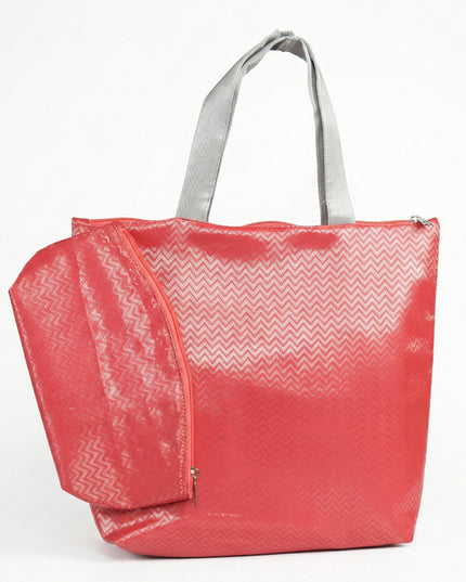 Raw Silk Hand Bag with Purse - WBG1008