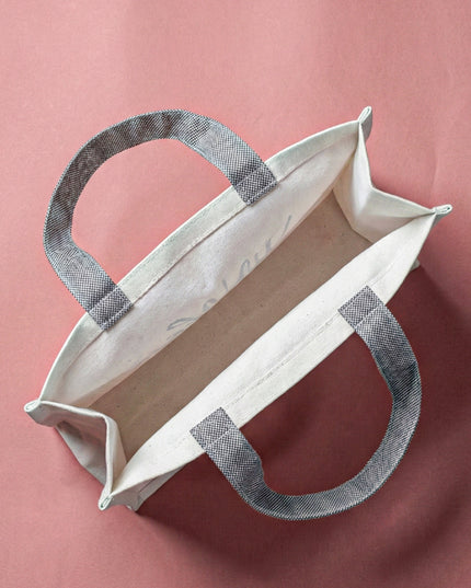 Happy Diwali Printed Cotton Bag with Colour Handle - WBG1141-2