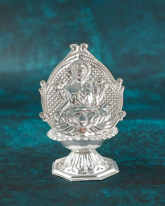 German Silver Lakshmi Diya - WBG1176
