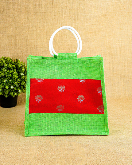 Jute Bag with Lotus Design - WBG1235