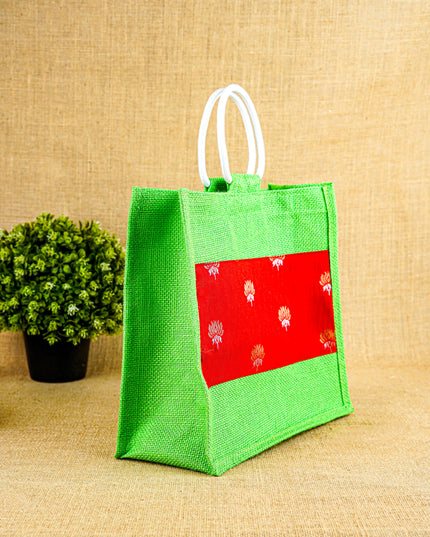 Jute Bag with Lotus Design - WBG1235